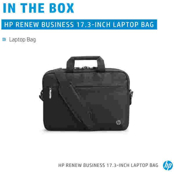 Torba za notesnik 43,9 cm (17,3″) HP Renew Business - glavni predal z možnostjo zaklepa - slika 5