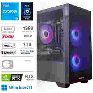 Računalnik MEGA MT S7X GAMER i5-13400F/RTX4060Ti-8GB/16GB/1TB-4.0/750W/Win11Home/črna