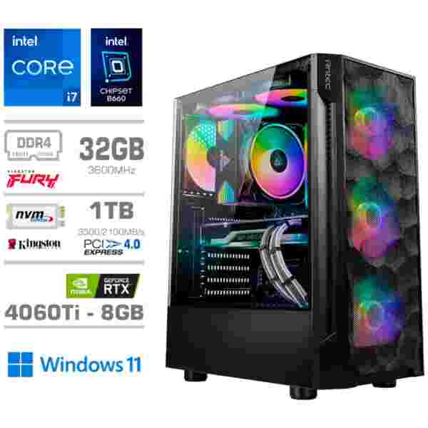 Računalnik MEGA TWR S7 i7-12700K/RTX4060Ti-8GB/32GB/1TB-4.0/750W/Win11Home RGB