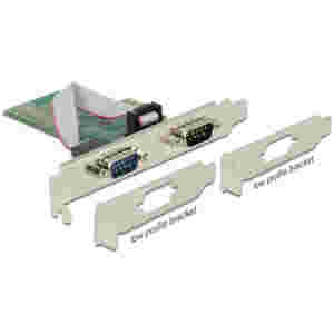 Kontroler PCI-Express => 2x serijski COM port RS232  9pin Delock