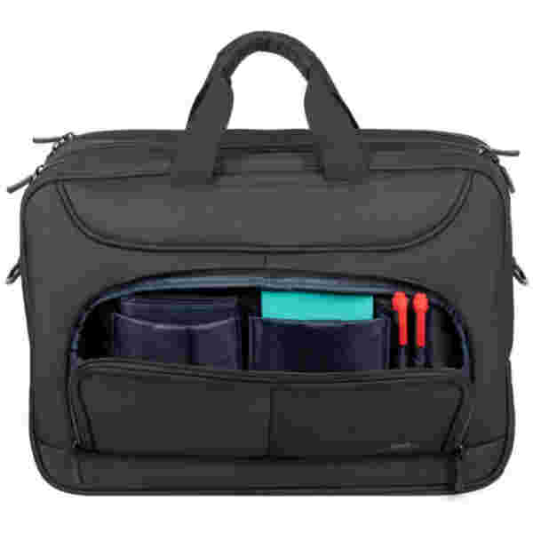 Torba za notesnik 39,6 cm (15,6″) RivaCase 8432 - prostorna črna (8432 BLACK) - slika 3