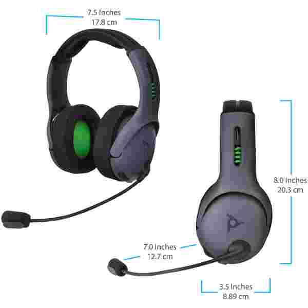 Brezžične slušalke PDP LVL50 Chat Headset za XBOX One sive barve - slika 2