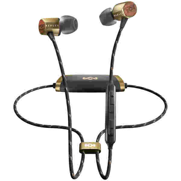 House of Marley Uplift Bluetooth ušesne slušalke - medenina barve - slika 2