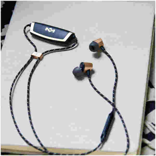 House of Marley Uplift Bluetooth ušesne slušalke - medenina barve - slika 4