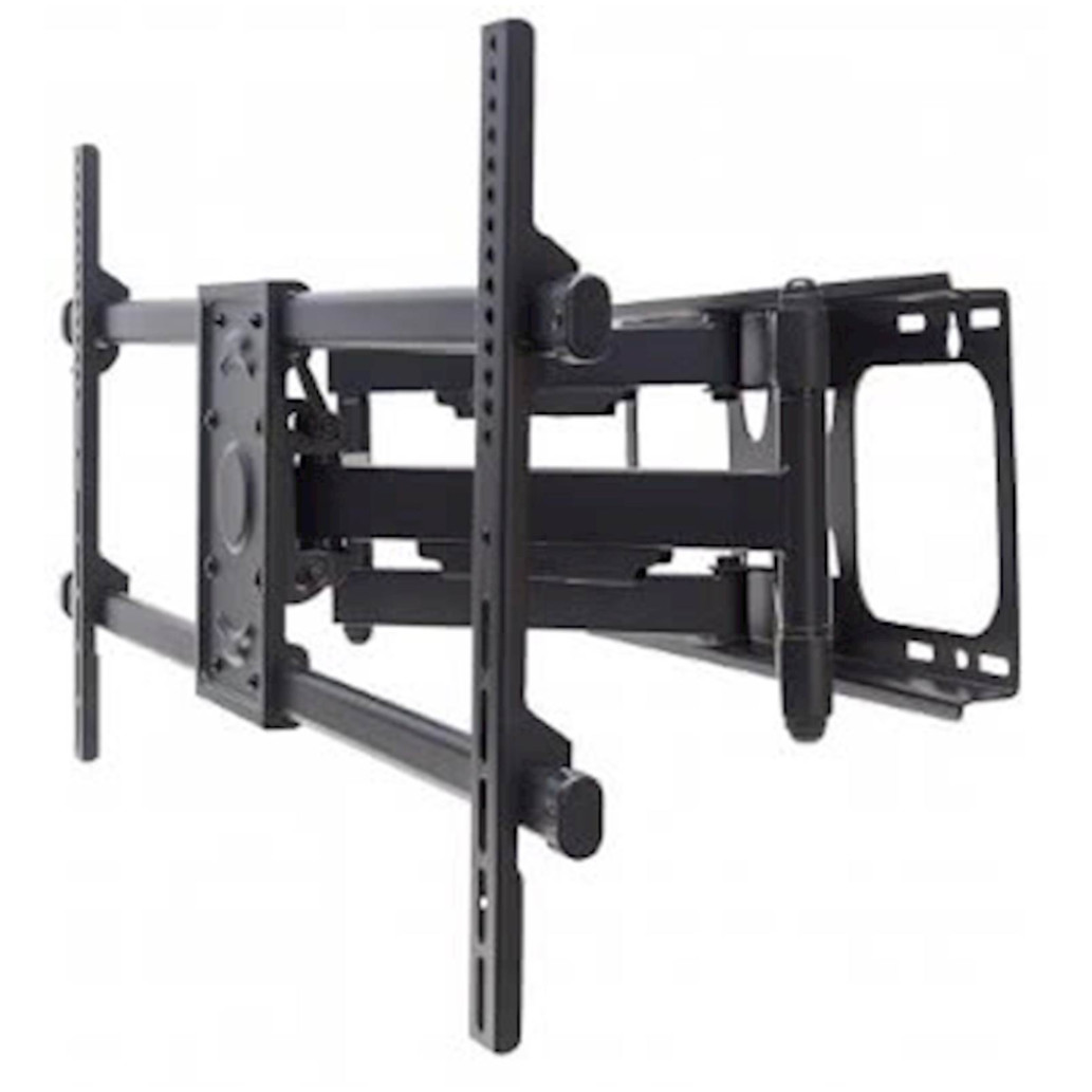 Nosilec za LCD monitor dvojni 33 - 82 cm (13"-32") 75kg, dvojna roka, naklon -15°do 5°, črne barve Mahattan