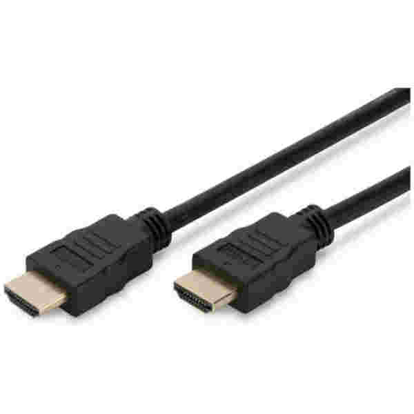 Kabel HDMI(m)  => HDMI (m) 3.0m Digitus z mrežno povezavo črn High Speed Ultra HD 4K