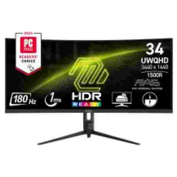 Zaslon MSI MAG 342CQR E2 34" / UWQHD / 180Hz / 1ms / ukrivljen (črn) - slika 2