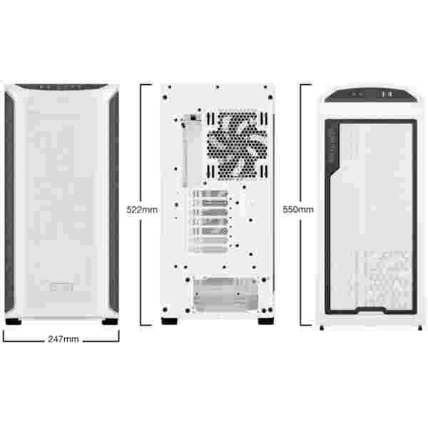 Ohišje Bequiet SHADOW BASE 800DX ATX - bela RGB - slika 3