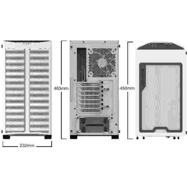 Ohišje Bequiet Pure Base 500 MidiATX - bela RGB - slika 3