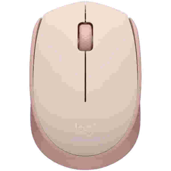 Miš Logitech brezžična optična za notesnike M171 roza nano