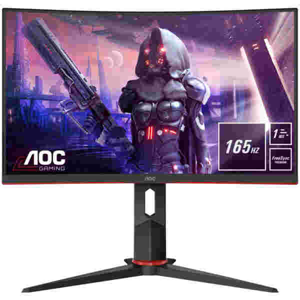 Monitor AOC 60,5 cm (23,8") C24G2U 1920x1080 Curved Gaming 165Hz VA 4ms VGA 2xHDMI DisplayPort 4xUSB3.0 Pivot Zvočniki  FreeSync - slika 4