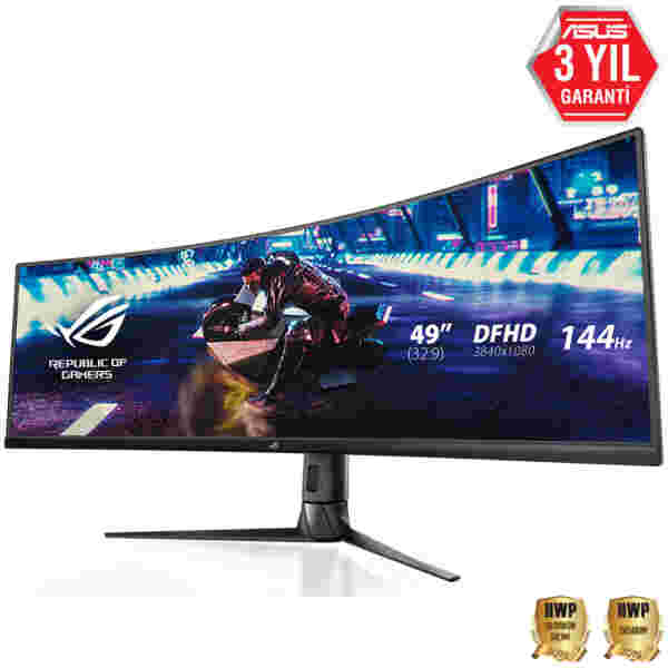 Monitor Asus 124,5 cm (49,0") XG49VQ 3840x1080 Curved Gaming 144Hz VA 4ms 2xHDMI HDMI DisplayPort 2xUSB3.0 HAS Zvočniki 2x10W  sRGB125% FreeSync Premium Pro HDR400 - slika 5