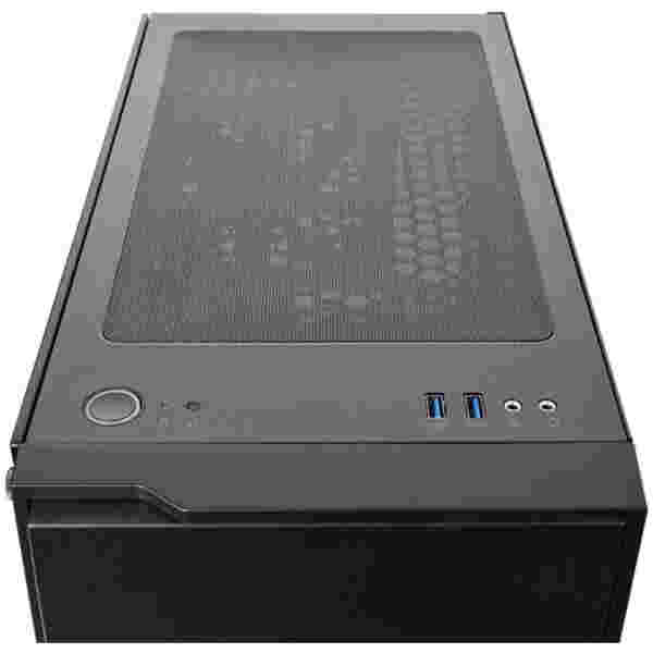 Ohišje Thermaltake H100 TG MidiATX - črna - slika 3