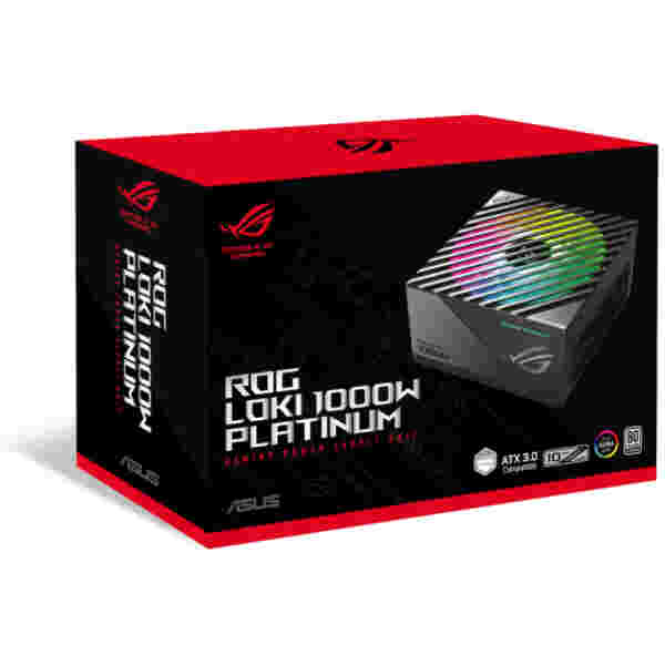 Napajalnik - 1000W Asus Loki SFX-L ROG 80Plus Platinum 92% ATX 3.0 Modular ARGB črna (90YE00N1-B0NA00) - slika 3