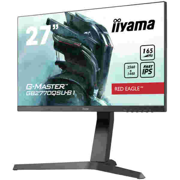 Monitor Iiyama 68,6 cm (27,0") GB2770QSU 2560x1440 Gaming 165Hz Fast-IPS 0,5ms HDMI DisplayPort 2xUSB3.0 Pivot Zvočniki  FreeSync Premium Pro HDR400 - slika 5