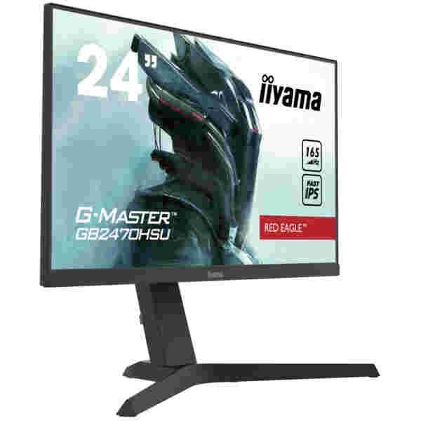 Monitor Iiyama 61 cm (24,0") GB2470HSU-B1 1920x1080 Gaming 165Hz IPS 0,8ms HDMI DisplayPort 2xUSB Pivot Zvočniki  FreeSync Premium - slika 5