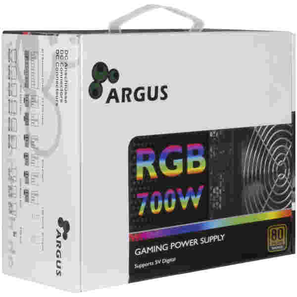 Napajalnik - 700W Inter-Tech Argus 80Plus Bronze 88% ATX12V 2.3 Non modular 140mm RGB črna (88882173) - slika 4