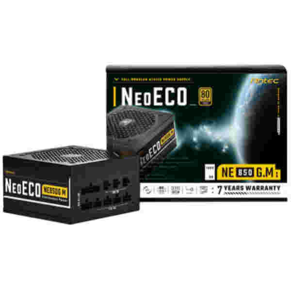 Napajalnik - 850W Antec NE850G M NeoECO 80Plus Gold 92% ATX 12V V2.4 Modular 120mm (0-761345-11763-0) - slika 2