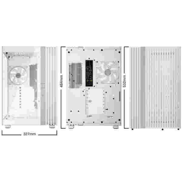Ohišje Bequiet Light Base 900 FX Big Tower ATX - bela RGB - slika 5