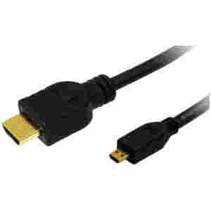KABEL HDMI/HDMI M/M micro 1,5m LogiLink pozlačeni kontakti V1,4 (CH0031)