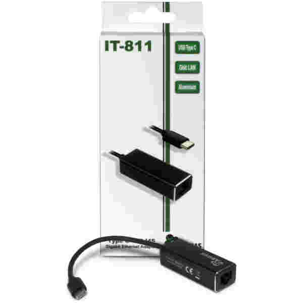Mrežni adapter USB-C => LAN RJ45 100/1000 Inter-Tech Argus (88885438) - slika 3