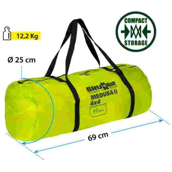 BRUNNER paviljon Medusa II 0102030N.C70 400x400 cm zelen - slika 5