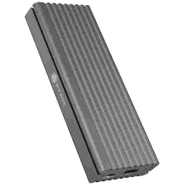 IcyBox IB-1817MC-C31 USB-C 3.1 ohišje za M.2 NVMe in SATA SSD ter zaščito pred pisanjem