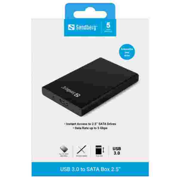 Sandberg USB 3.0 to SATA Box 2.5'' - slika 3