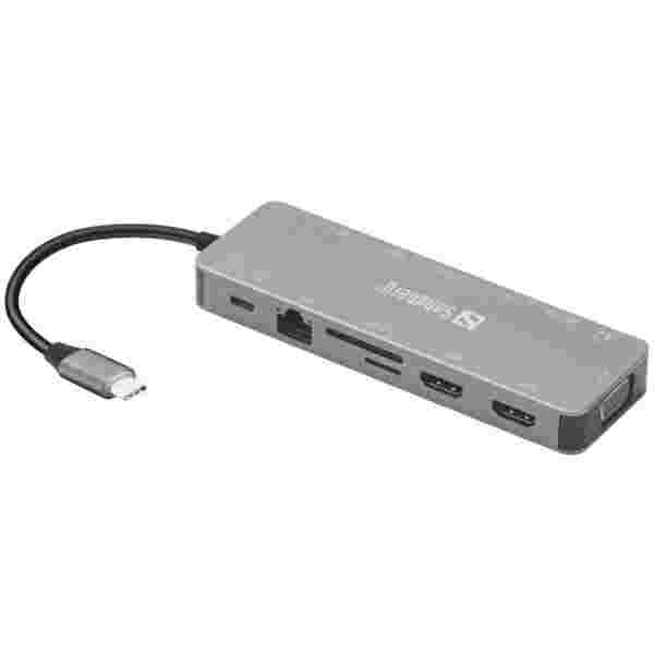 Sandberg USB-C 13-in-1 priklopna postaja za prenosnike