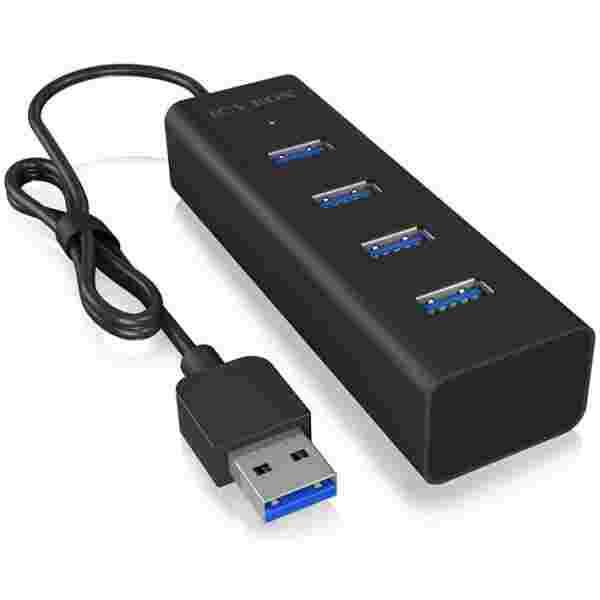 IcyBox IB-HUB1409-U3 4-portni Hub s priključkom USB-A 3.0