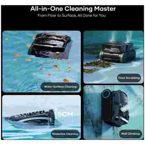 AIPER Scuba X1 Pro Max baterijski robotski sesalnik za bazen - slika 5