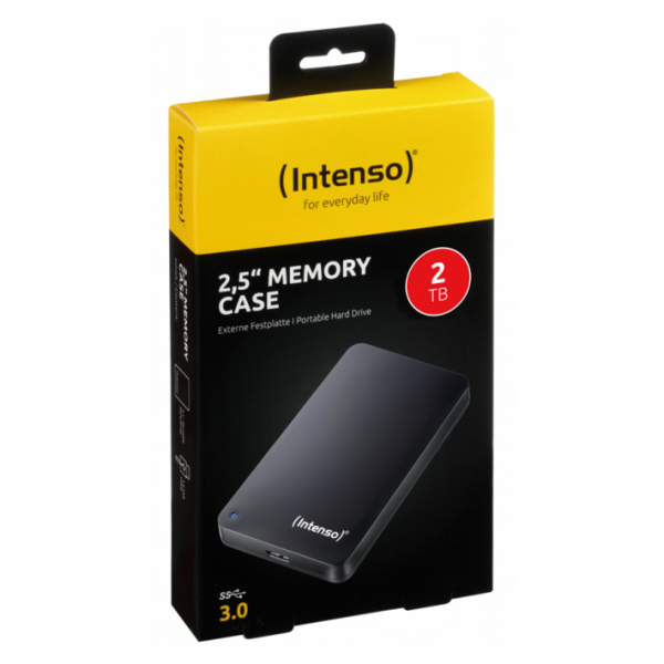 Intenso zunanji disk 2TB 2,5 Memory Case USB 3.0 - Črn - slika 3