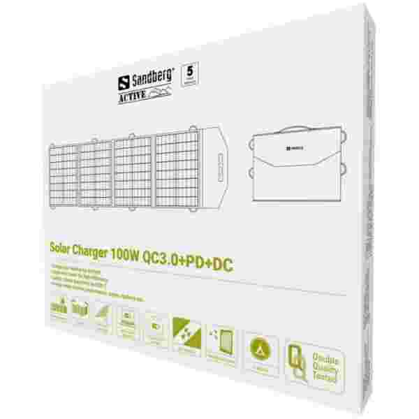 Sandberg Solarni polnilec 100W QC3.0+PD+DC - slika 4