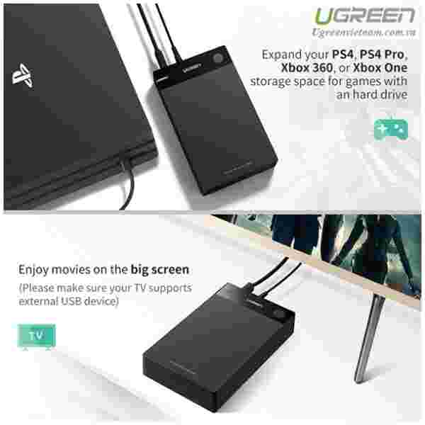 Ugreen 3.5 USB 3.0 na SATA HDD ohišje za disk - box - slika 3