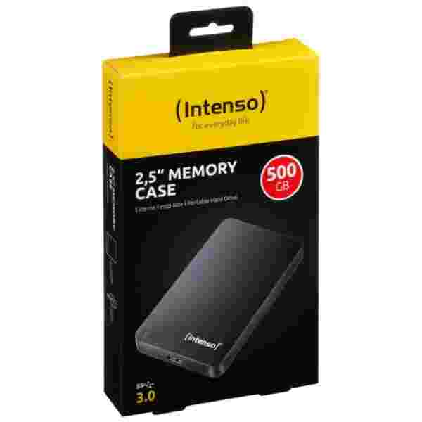 Intenso zunanji disk 500GB 2,5 Memory Case USB 3.0 - Črn - slika 3