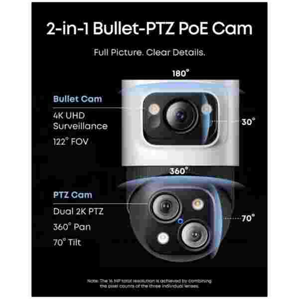 Anker Eufy Security PoE NVR nadzorni sistem S4 (2x eufy E40 + 2x eufy S4) - slika 2