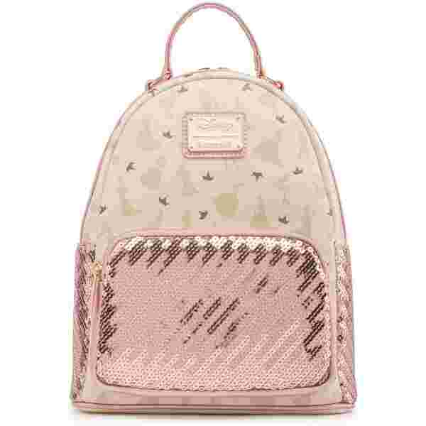 LOUNGEFLY DISNEY ULTIMATE PRINCESS AOP SEQUIN MINI NAHRBTNIK