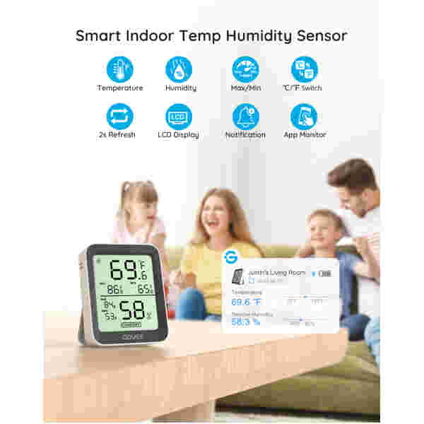 GOVEE BLUETOOTH termometer in higrometer z zaslonom - slika 4
