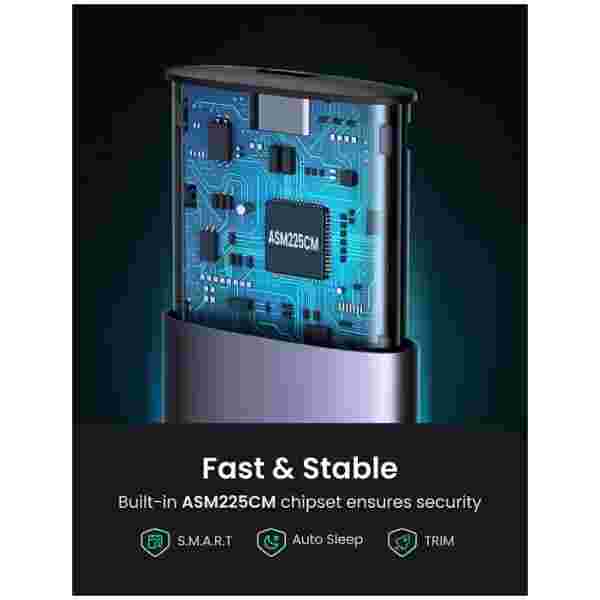 Ugreen M.2 NVMe SSD USB adapter B-Key & M+B Key - box - slika 2