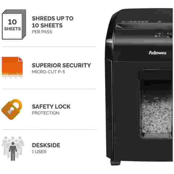 Fellowes Powershred 10M Micro-Cut uničevalnik dokumentov - slika 3