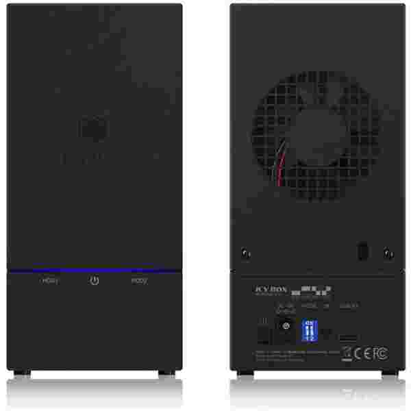 Icybox IB-RD3621-C31 zunanje RAID ohišje za 2 diska 2.5 ali 3.5 SATA - slika 3