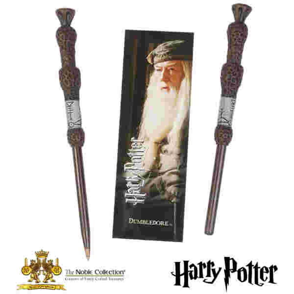 NOBLE COLLECTION Harry Potter Dumbledore wand pisalo in bookmark - slika 3