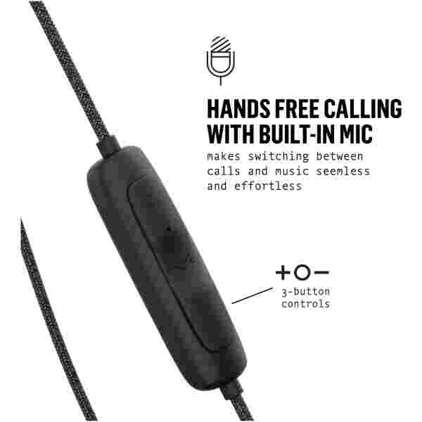House of Marley Smile Jamaica Wireless 2 brezžične ušesne slušalke - black - slika 4