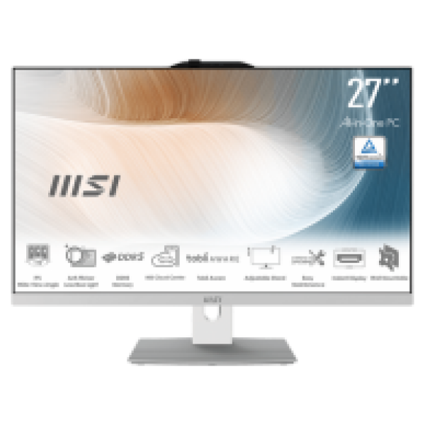 Računalnik MSI Modern AM272P 1M-1222XEU Core 7 / 16GB / 1TB SSD / 27" FHD / NoOS / bel - nastavljiv po višini - slika 2
