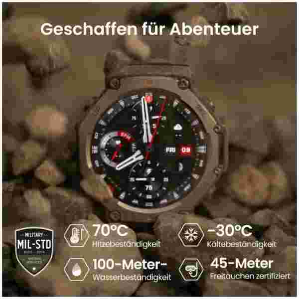 Amazfit T-REX 3 pametna ura, siva - slika 4