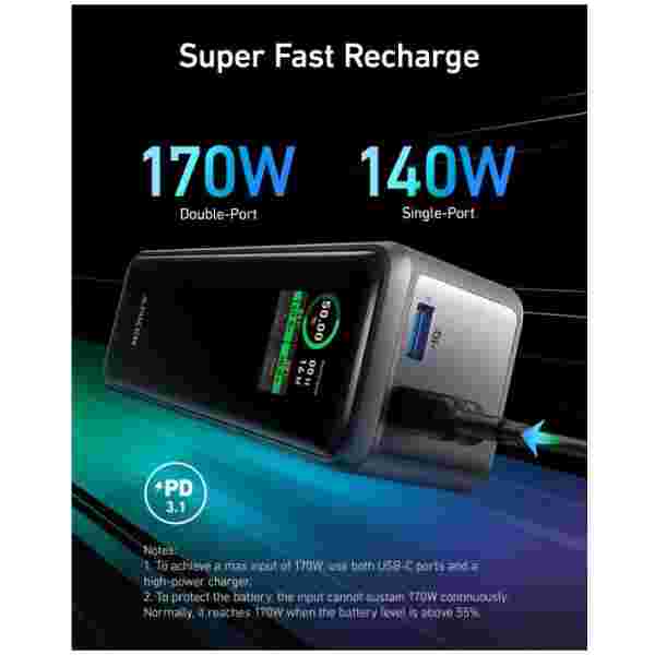 Anker Prime Powerbank 27650mAh 250W - slika 4