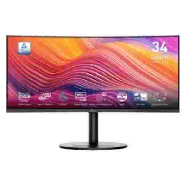 Zaslon MSI Modern MD342CQP / 34" / UWQHD / VA / 120Hz / 1ms (MPRT) / ukrivljen / KVM / črn - nastavljiv po višini - PD 98W - slika 2