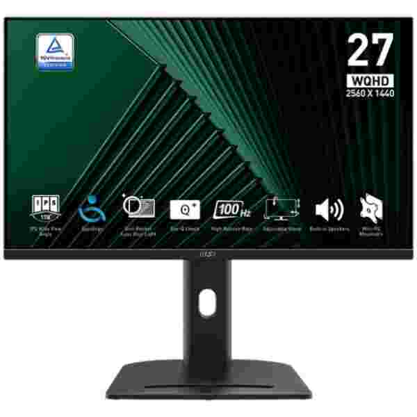 Zaslon MSI PRO MP275QPG / 27" / WQHD / IPS / 100Hz / 1ms (MPRT) / črn - nastavljiv po višini