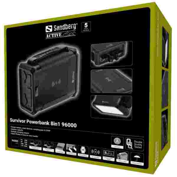Sandberg Survivor Powerbank 8v1 96000