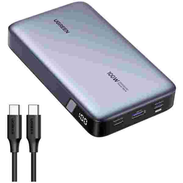 Ugreen 100W 20000mAh Prenosna baterija za prenosni računalnik s tremi vrati - slika 4